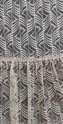 Bež čipkasta zavesa - kao nova! 