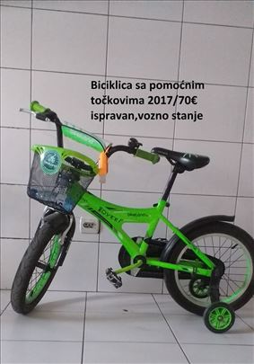 Biciklica sa pomoćnim točkovima