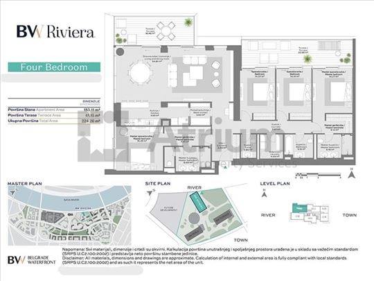 Luksuzan stan sa pogledom na reku, bez provizije