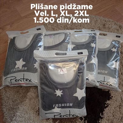 Plišane ženske pidžame 
