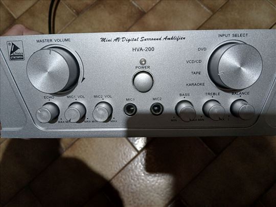 Pojacalo 2x100w sa ehom za dva mikrafona