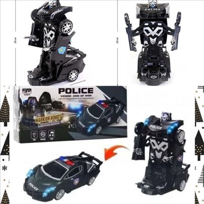 Policijski Auto Robot NOV Police Transformers TOP
