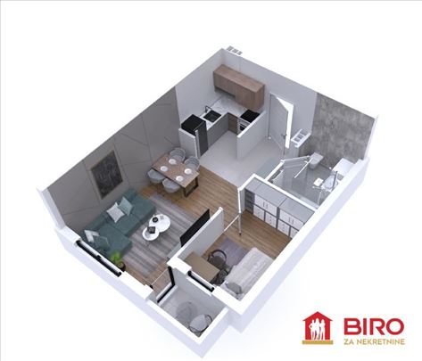 Stan,Novi Sad,Avijacija,kv: 37.00, € 112620, ID: 1