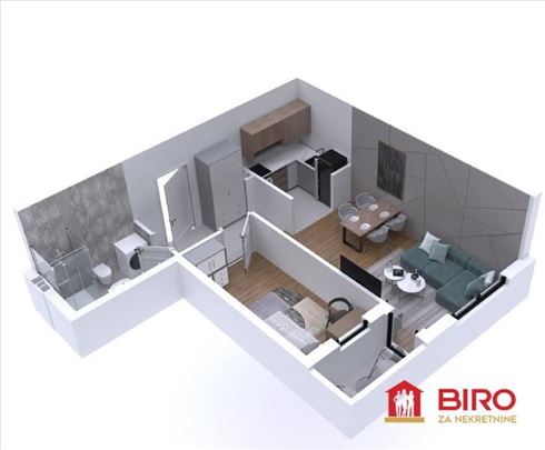 Stan,Novi Sad,Avijacija,kv: 42.00, € 127800, ID: 1