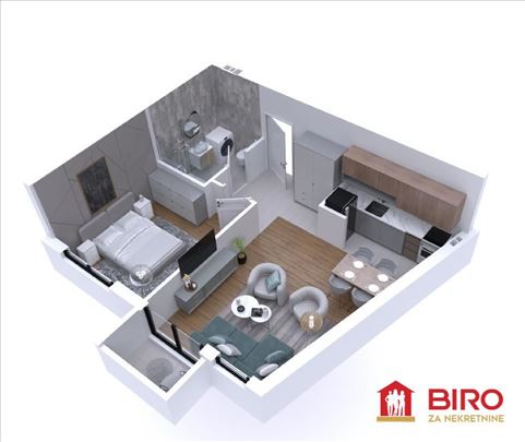 Stan,Novi Sad,Avijacija,kv: 45.00, € 133350, ID: 1