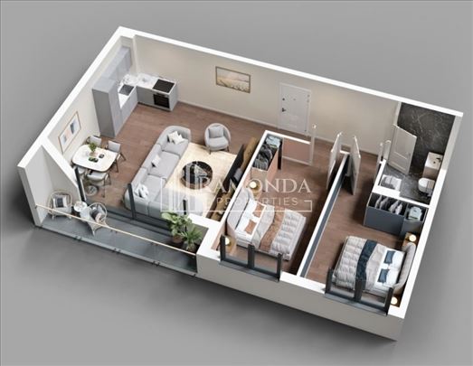 Trosoban stan 64m2 Vracar bez provizije ID#97