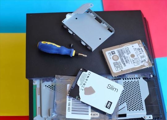 Zamena hard diska sony ps3, ps4, ps5,ugradnja 