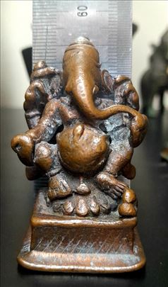 5.5cm leaded bronze Ganesh 18th century