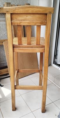 Drvena barska stolica