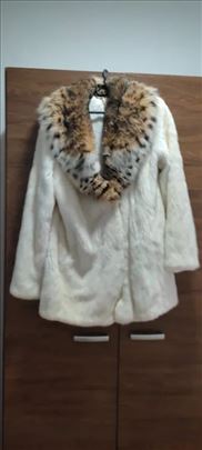 Luksuzna bunda od nerca i risa 40