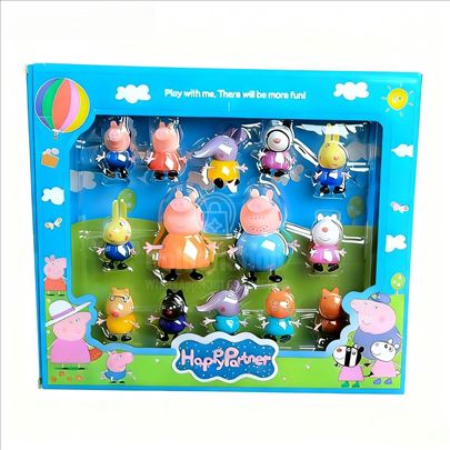 Pepa prase porodica sa 14 figurica - novo