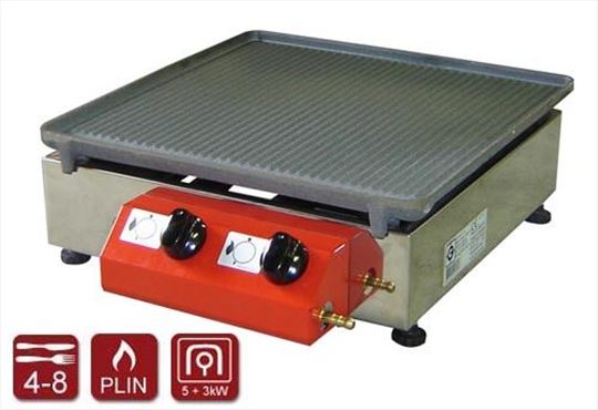 Plinski roštilj sa gus rebrastom pločom 40 cm