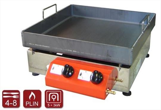 Roštilj Camp 40 x 40 cm sa rešoom i duboka ploča