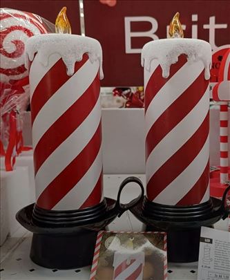 Novogodišnje sveće,LED, svetli- novo