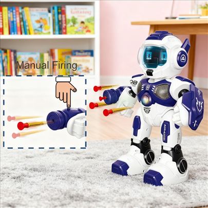 Pametni robot ratnik izbacuje strelice+Daljinski