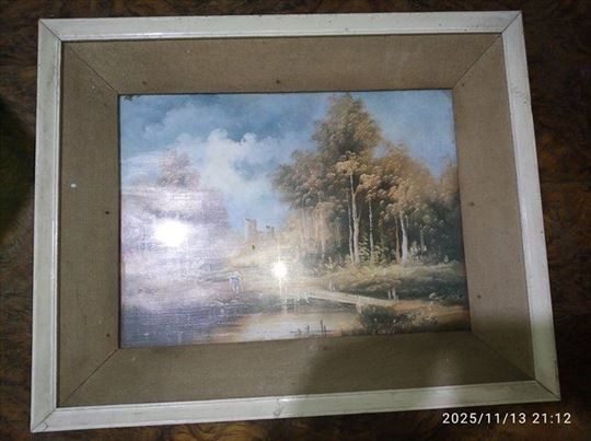 Stara slika sa ramom