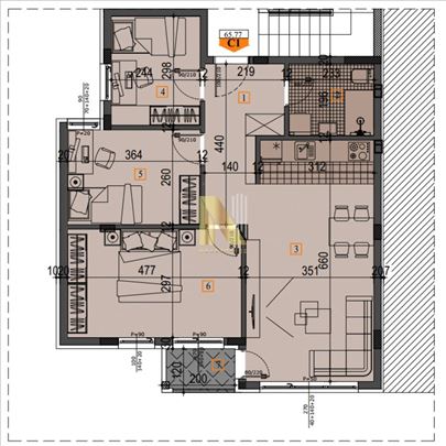 Troiposoban stan u izgradnji - Adice (sa PDV-om)