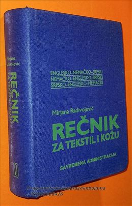 Rečnik za tekstil i kožu Mirjana Radivojević