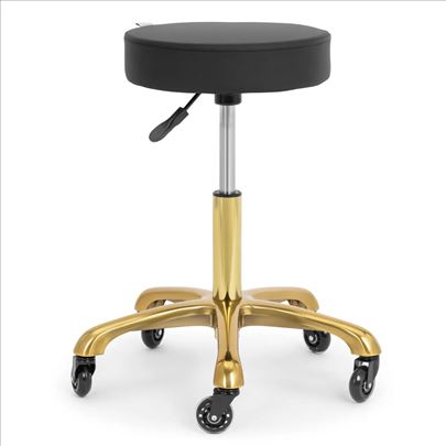 Stolica na točkiće - crno - zlatna