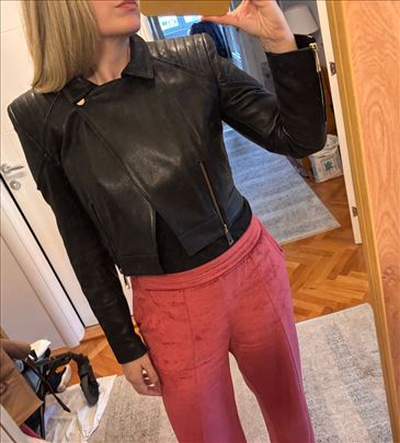 Mona kozna jakna crna 40