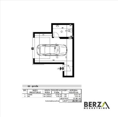 Novi Sad, Adice, Stan, 0.5, 27,00m2
