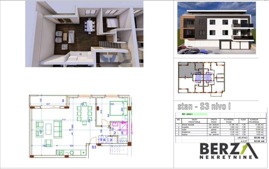 Novi Sad, Sremska Kamenica, Stan, 4, 96,71m2