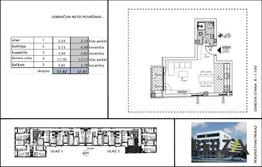 Novi Sad, Telep, Stan, 1, 32,81m2