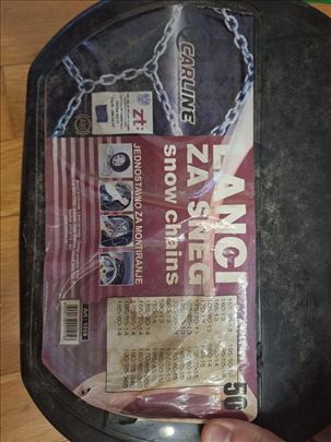 Prodajem lance za sneg za auto, dimenzije na slici