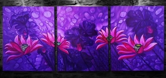 Slika - Purple Dream (Triptych)
