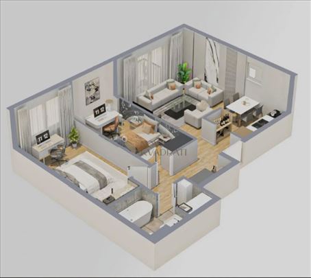 Trosoban Penthouse u blizini Gospodara Vučića