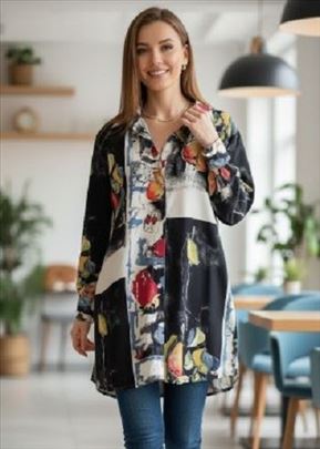 Jedinstvena Bluza-Tunika - Umetnost se Nosi!   Ova