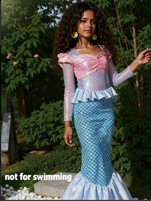 Kostim sirene haljina za decu mala sirena Arijel 