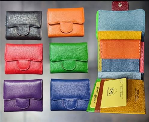 Kožni novčani sa zaštitom za kartice