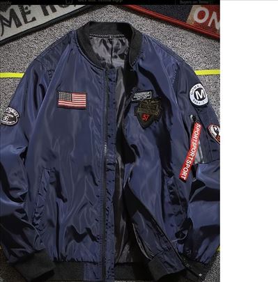 Men'S Casual Loose Fit Bomber Jacket - 3 boje