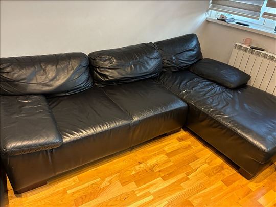 Simpo kožna ugaona garnitura 