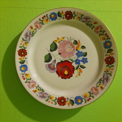 Ukrasni tanjir Kalocsa, ručno oslikan