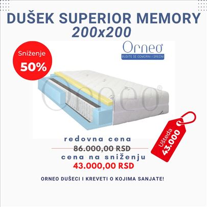 Dusek Superior memory 200x200 50% popust