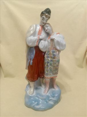 Figura Levko i Hana, porcelan