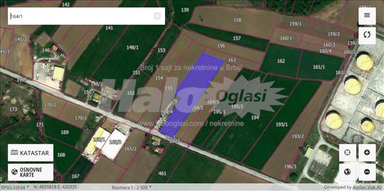 Plac u Požegi, 46,30 ari