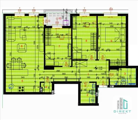 Tri spavaće sobe, prvi sprat, uskoro useljiv