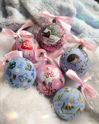 Ukrasi za jelku - ručni rad - kugle