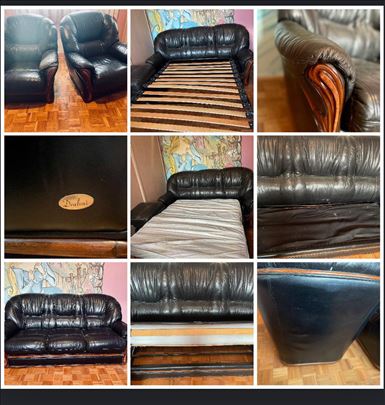 Italijanska kožma garnitura marke Draloni