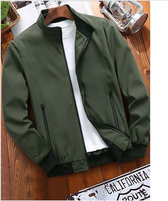 Men Loose Fit Zip Up Pocket Jacket - 3 boje