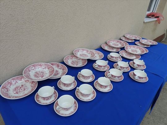 VILLEROY & BOCH, crveni Balmoral, komplet za 6 