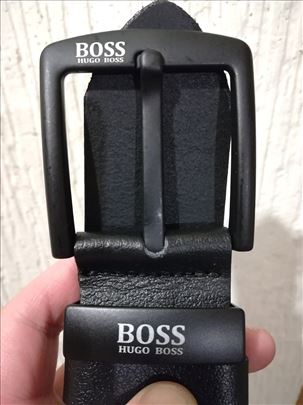 Novi muski kozni kais Hugo Boss Crna snala Novo