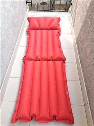 Starinski gumeni dušek za jednu osobu  za plažu