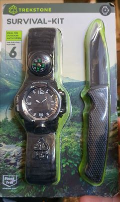 Trekstone noz i sat survival kit