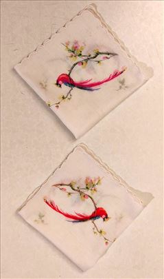 Vintage pamucne maramice oko 27 x 27 cm 