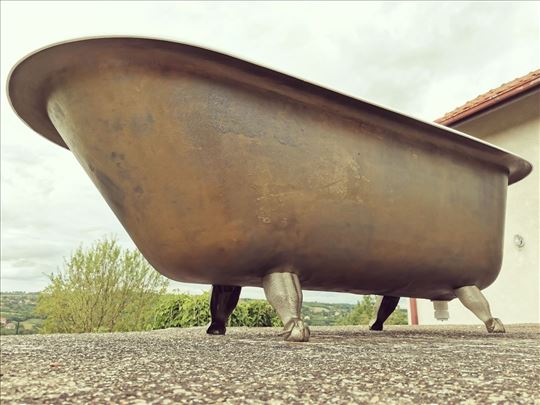 3 stare retro samostojeće tučane kade