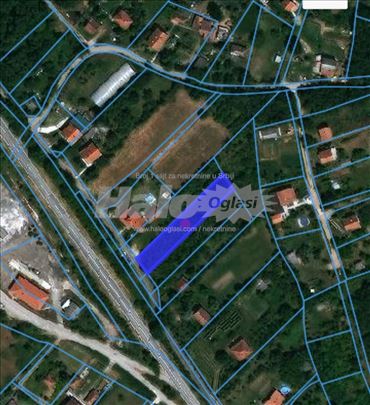 Plac, 9 ari, uknjižen, pored puta, Popović (Sopot)